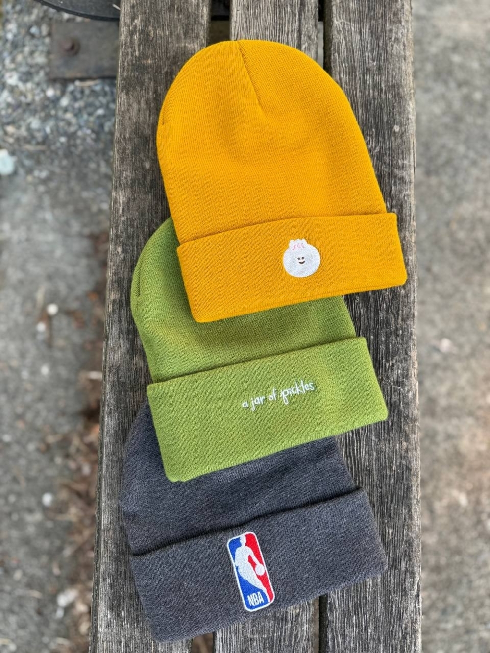 Kids Beanie Hat - Yellow, Green, Gray - Multiple Styles